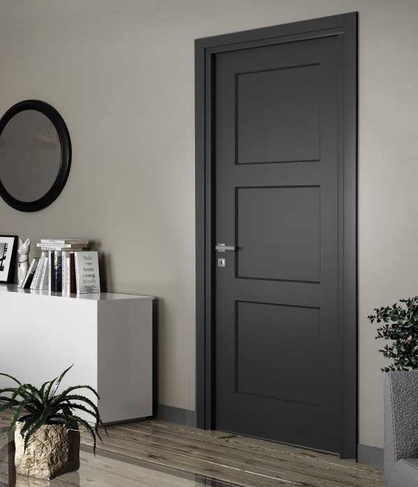 sogal porte laqué hudson noir 