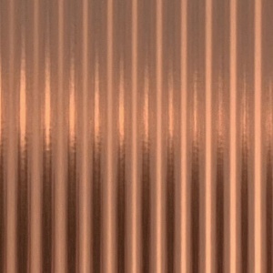 Le panneau Structure Line SL Wave Copper brushed de Sibu Design
