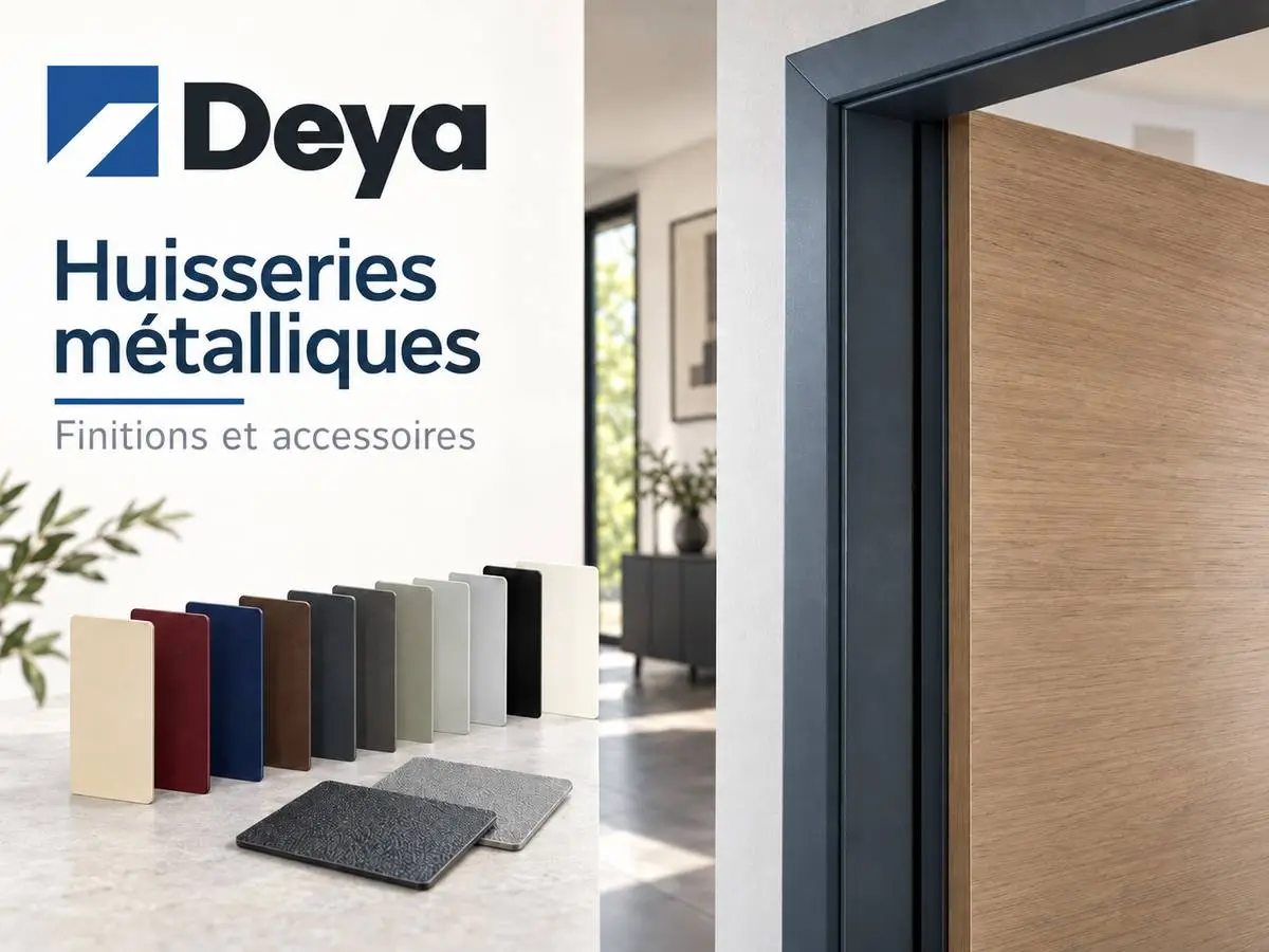 Planche du nuancier RAL standard pour huisseries et vantaux métalliques Deya