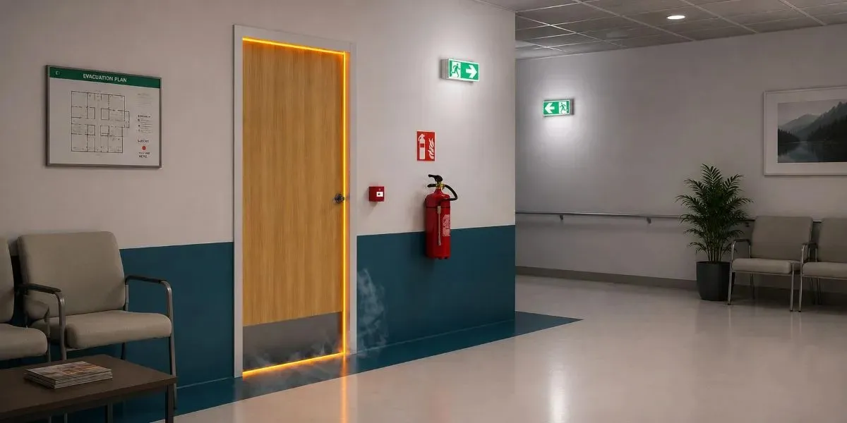 Porte coupe-feu Deya EI30 EI60 en circulation