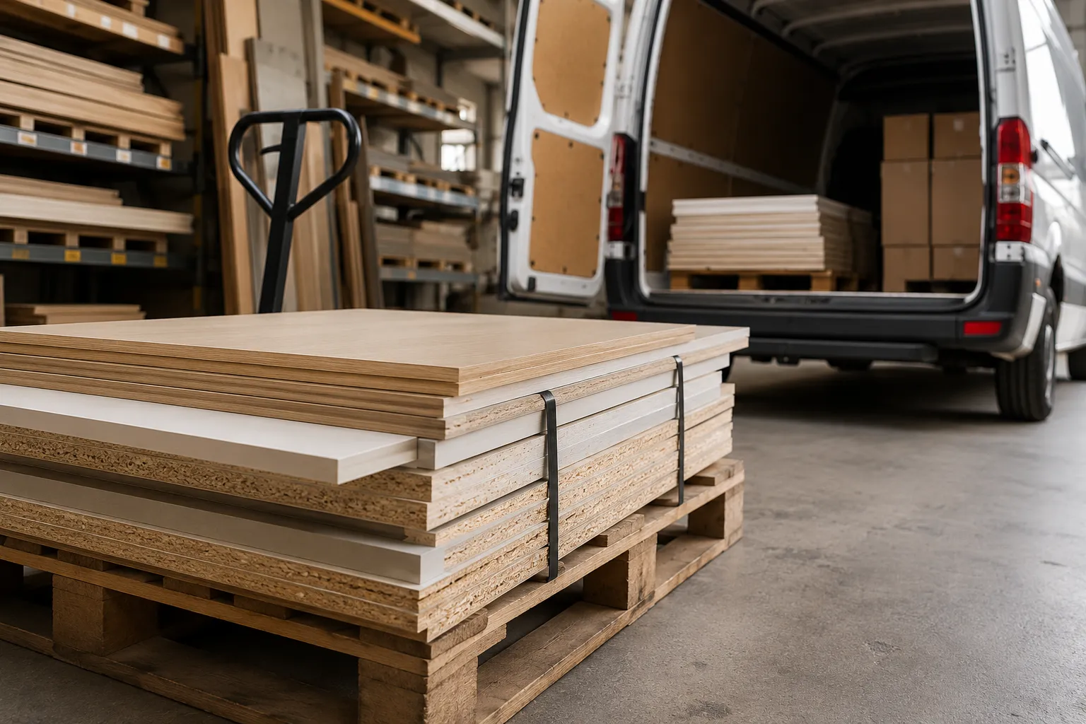 Livraison de panneaux bois SOMADEC
